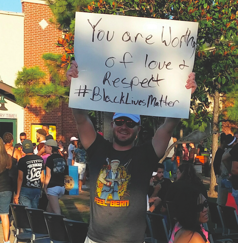 Hundreds of supporters gathered in dowtown OKC last month for a peaceful protest.