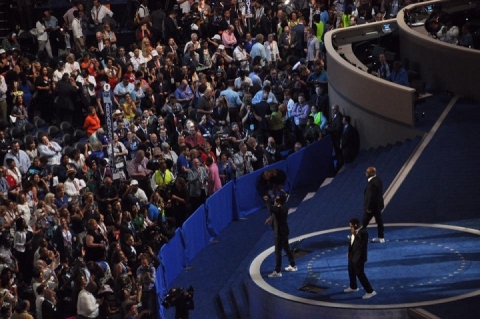 Boys II Men plays at the DNC on July 25, 2016